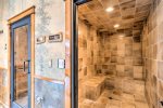 Sauna and steam room for guests
